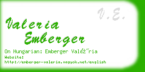 valeria emberger business card